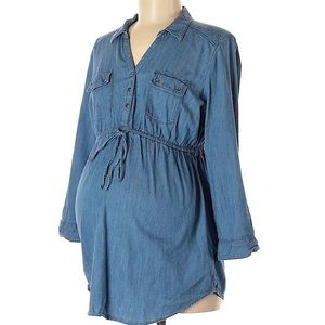 EUC Maternity Chambray Top - LAST CHANCE✨